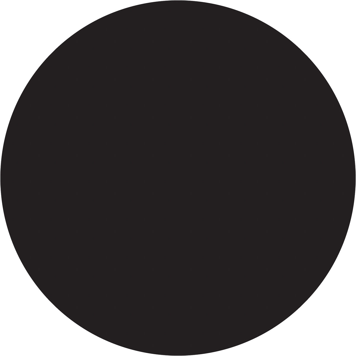 Roll of 500 Black Circle Inventory Labels for Product Identification
