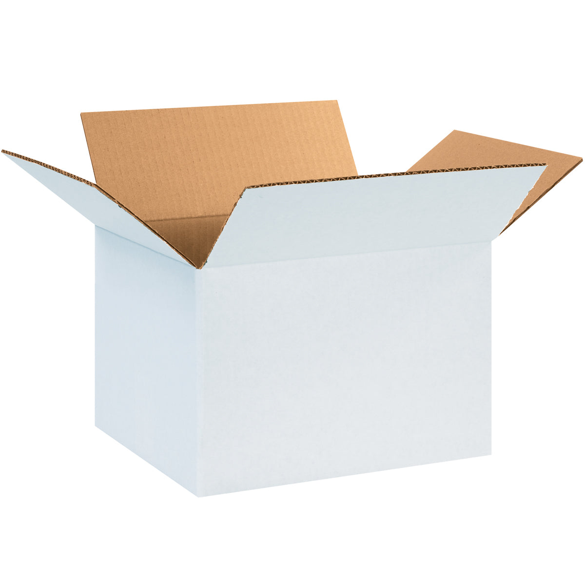 12 x 10 x 8 White Corrugated Boxes 25/Bundle