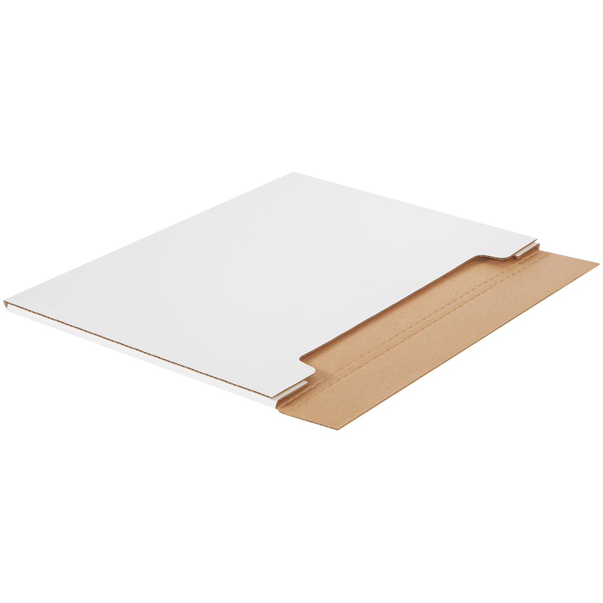 20-Piece Bundle of 30 x 22.5 x 0.25-Inch White Large Fold-Over Corrugated Shipping Mailers