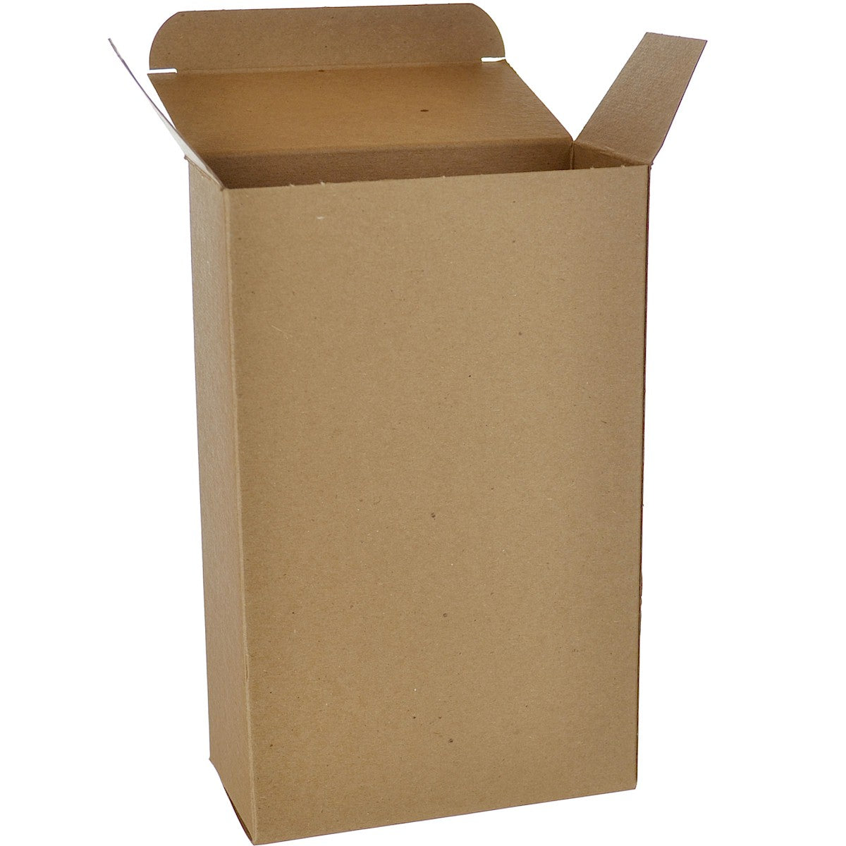Brown 24pt One-piece Chipboard Folding Carton with Dimensions of 4 5/8 x 2 3/8 x 7 3/8, Packed 250 per Case