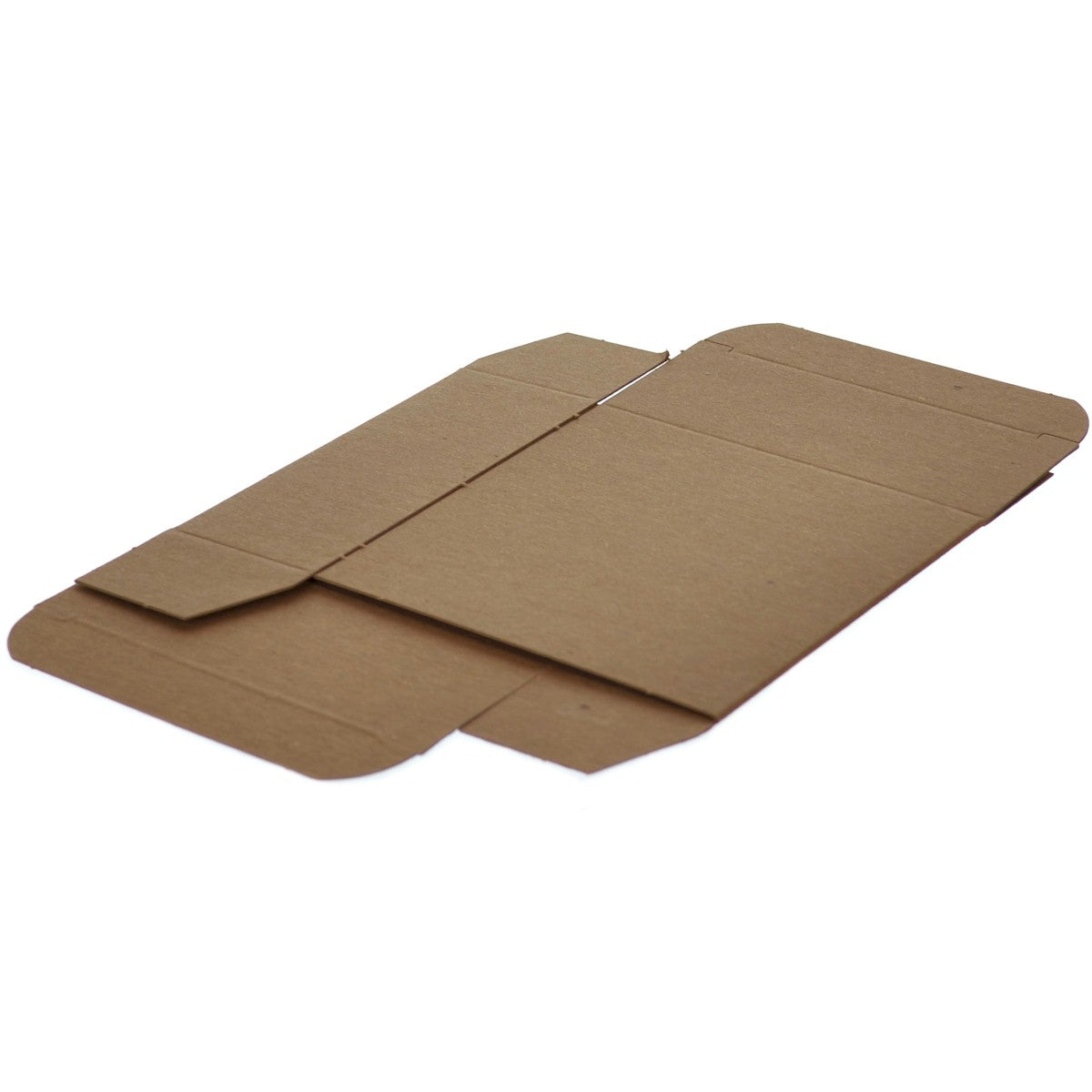 Pack of 500 Brown 24pt One - piece Chipboard Folding Cartons, Measuring 4 x 1 5/8 x 4