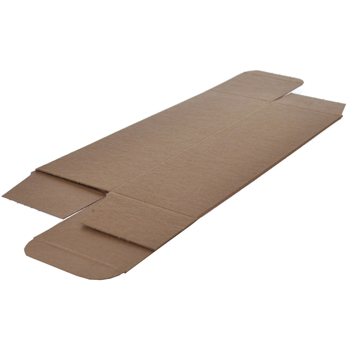 250-Piece Case of 3 x 3 x 10-Inch Brown 24-Point Single-Piece Chipboard Folding Cartons for Packaging