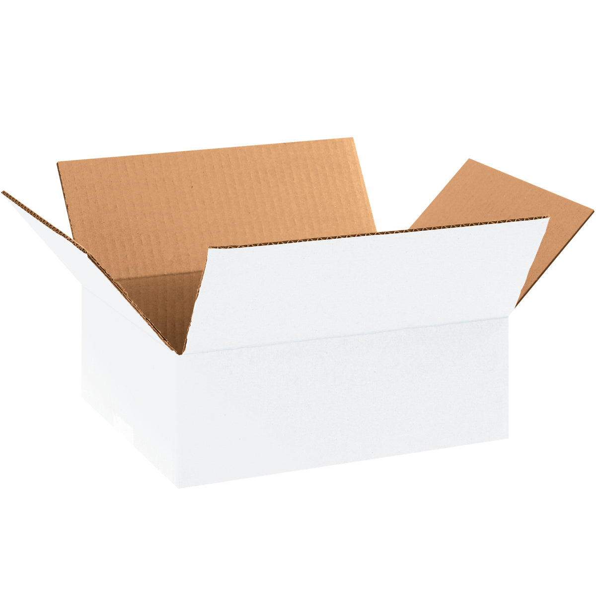 25-Pack White Corrugated Boxes, 11 1/4 x 8 3/4 x 4 Size
