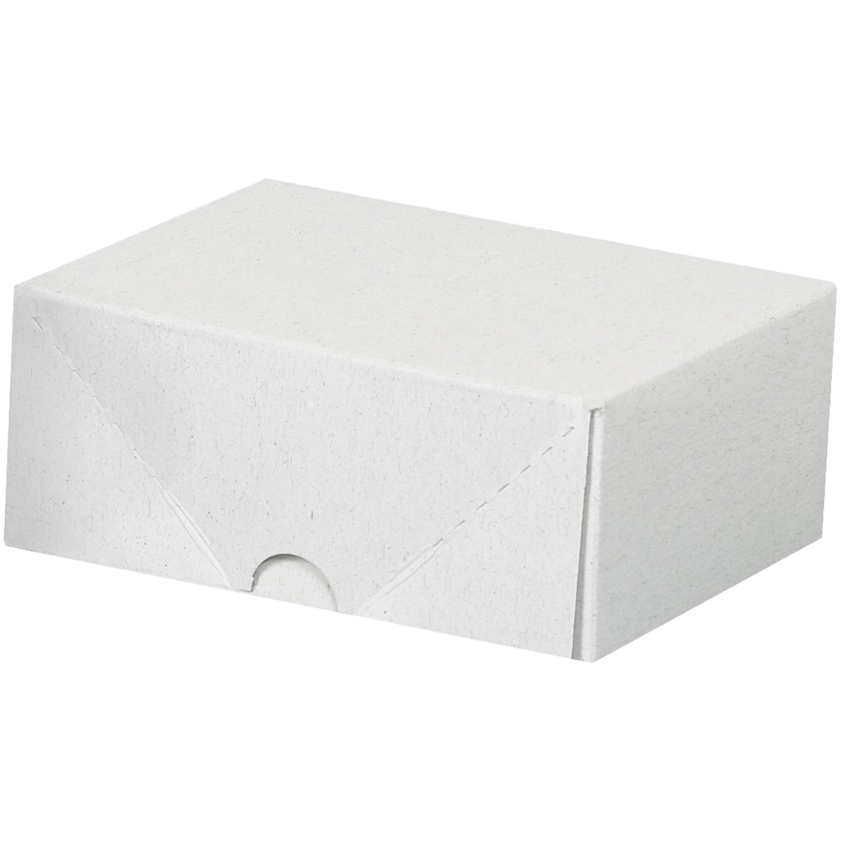 200/Case 2-pc White Folding Carton in Business Card Size (4 3/4 x 3 1/2 x 2)