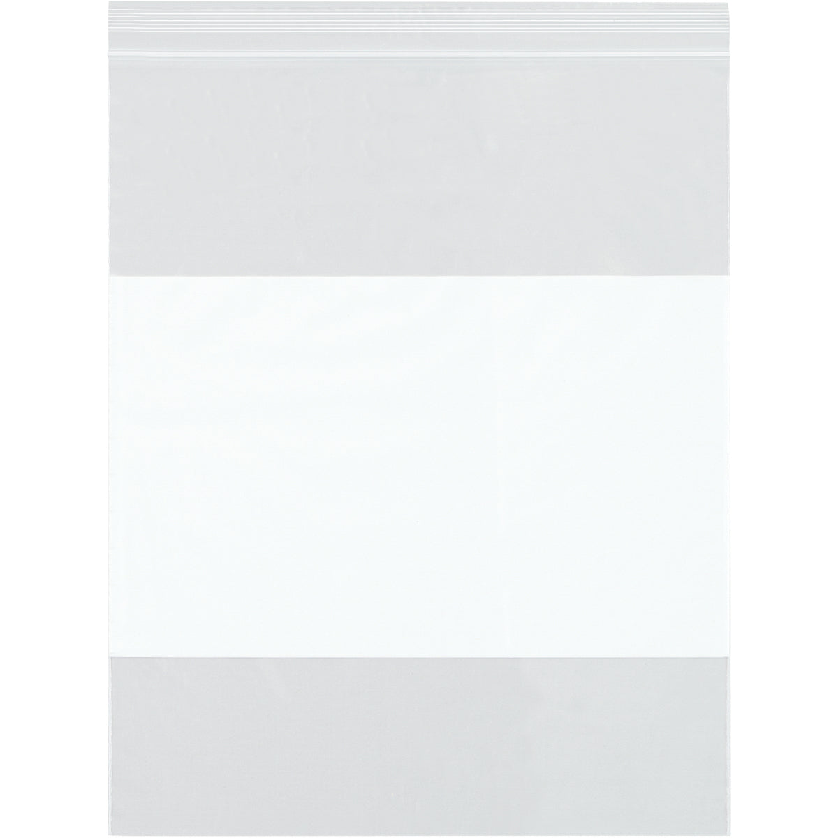 500-Piece Case of 14 x 16-Inch (2 Mil) Reusable Polyethylene Reclosable Bags with White Labeling Block