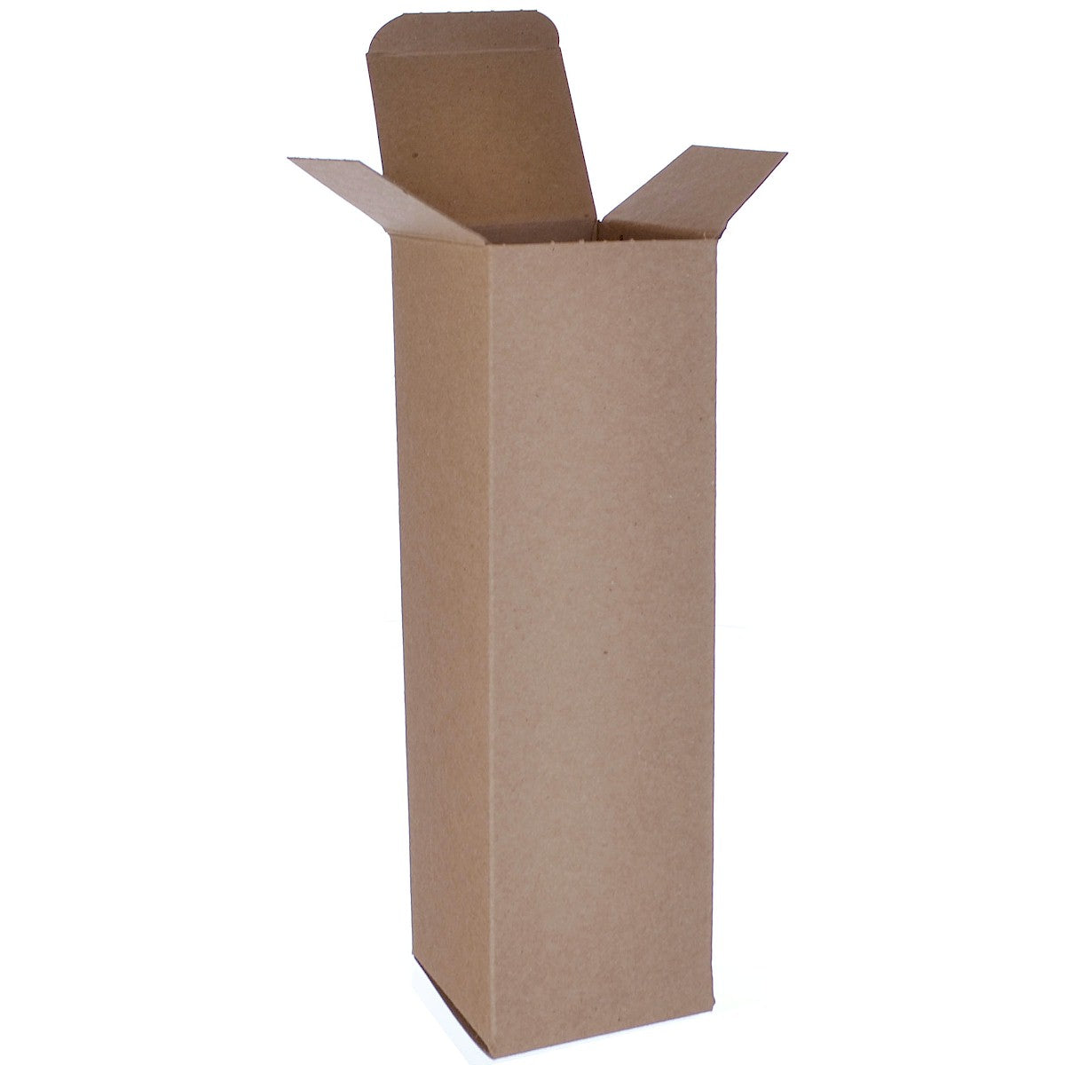 250-Piece Case of 3 x 3 x 10-Inch Brown 24-Point Single-Piece Chipboard Folding Cartons for Packaging
