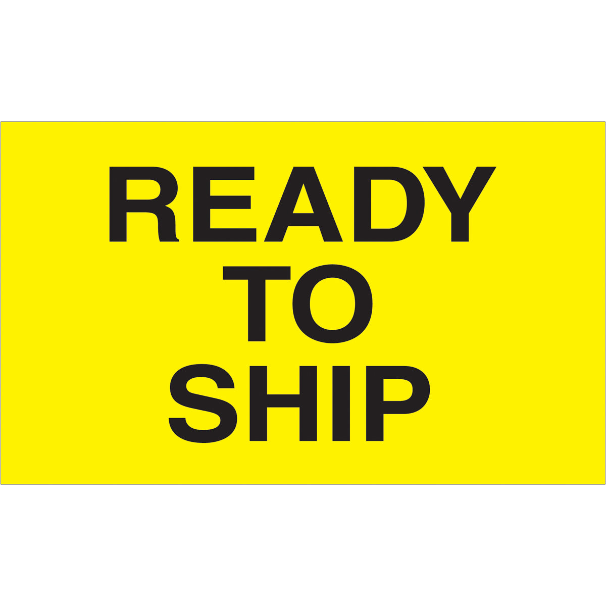 Fluorescent Yellow Pressure - Sensitive Labels in 3 x 5 Size, Ready to Ship, 500 Labels per Roll