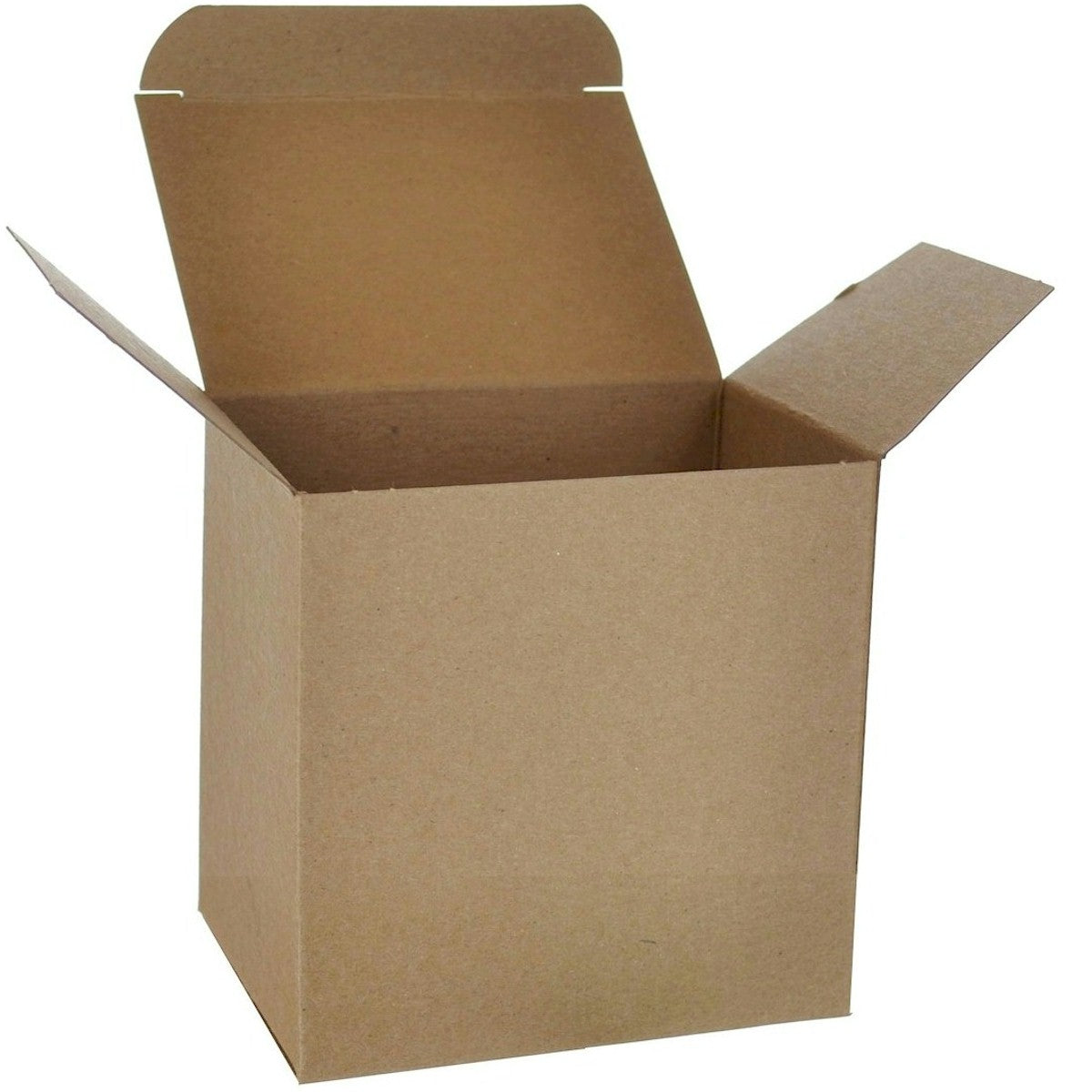500-Piece Case of 3 x 2 x 3 Inch Brown 24-Point Single-Piece Chipboard Folding Cartons for Packaging