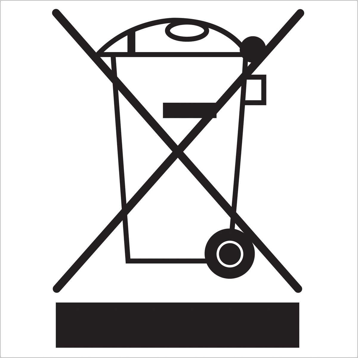 Single Roll of 500 WEEE - Regulated Pressure - Sensitive Labels