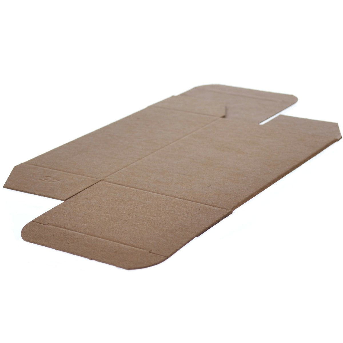250/Case 3.5 x 2.5 x 5.5 Brown 24pt Single-piece Chipboard Folding Cartons