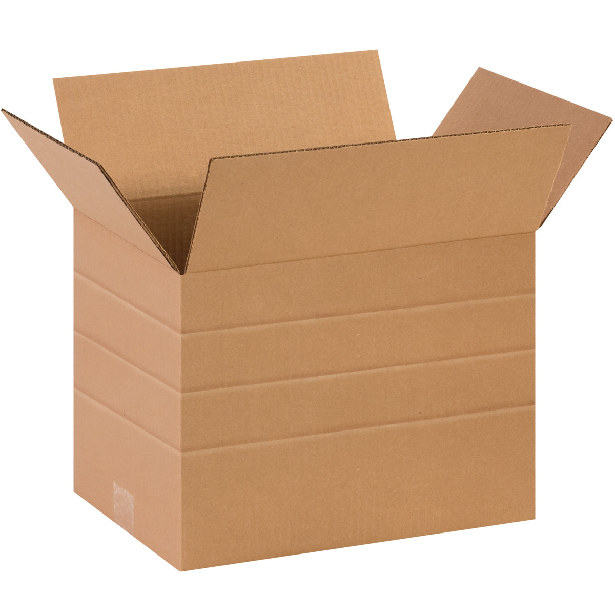 25-Pack 10x10x14 Multi-Depth Brown Corrugated Boxes