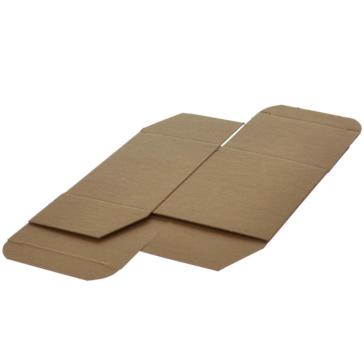 500/Case of 3 x 2 1/2 x 4 Brown 24pt Single-piece Chipboard Folding Cartons