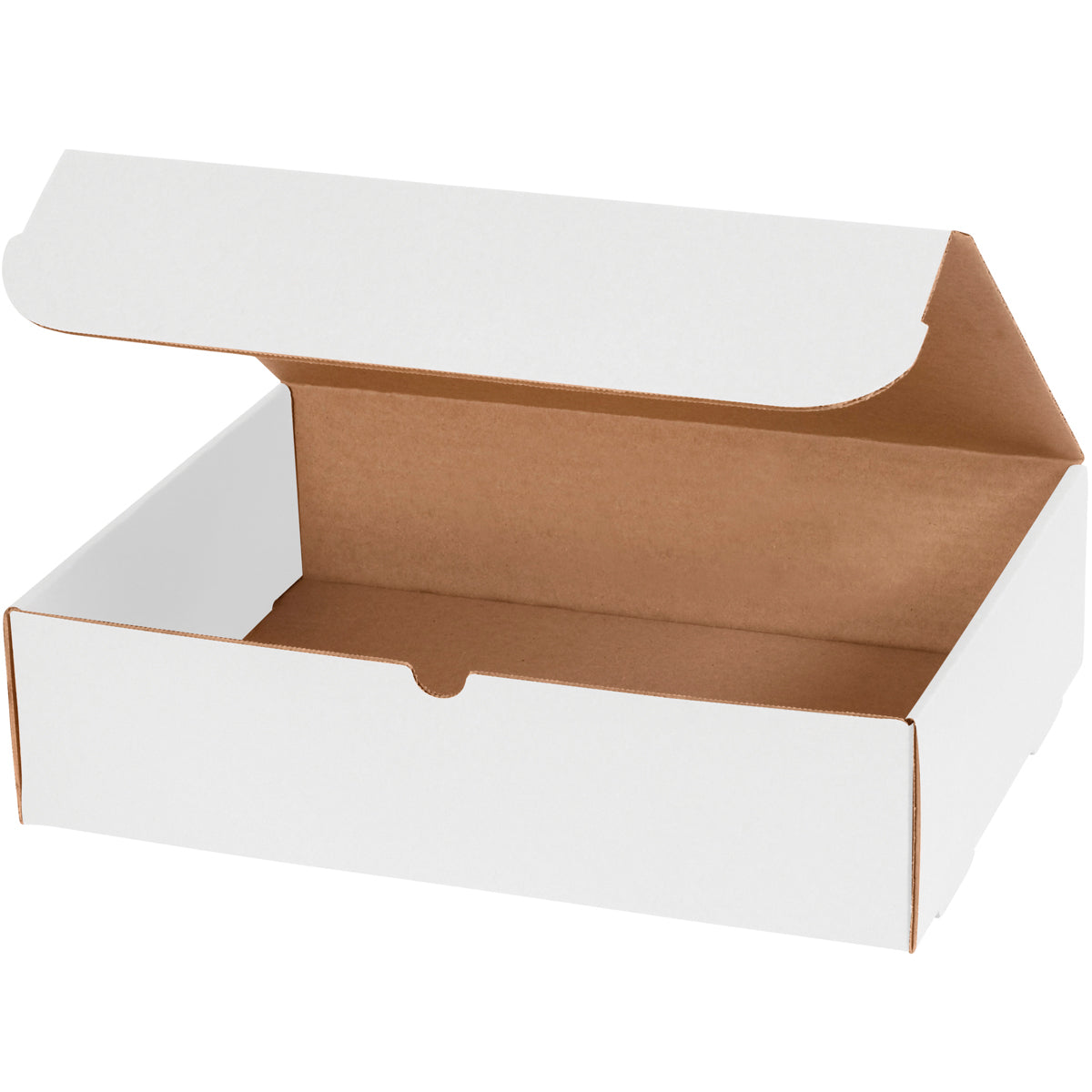 50-Pack 15 1/8 x 11 1/8 x 4 White Corrugated Literature Mailers