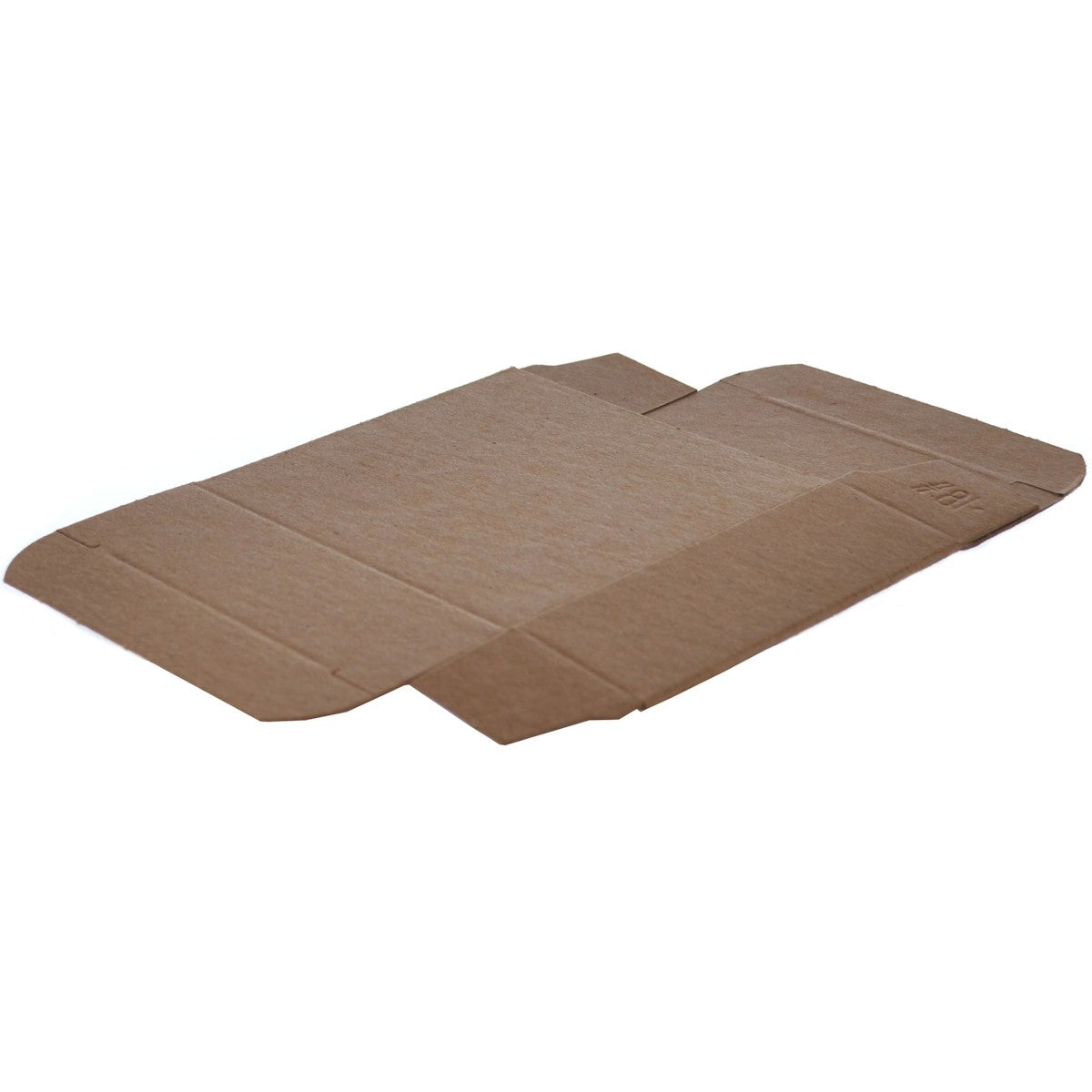 1000/Case 3.5 x 1.25 x 3.5 Brown 24pt Single-piece Chipboard Folding Carton