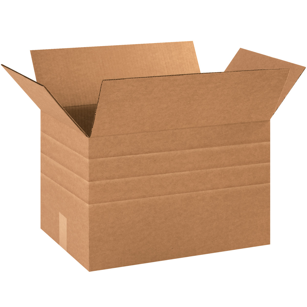 Bundle of 25 Multi - Depth Corrugated Shipping Boxes with Dimensions 18 x 12 x 12