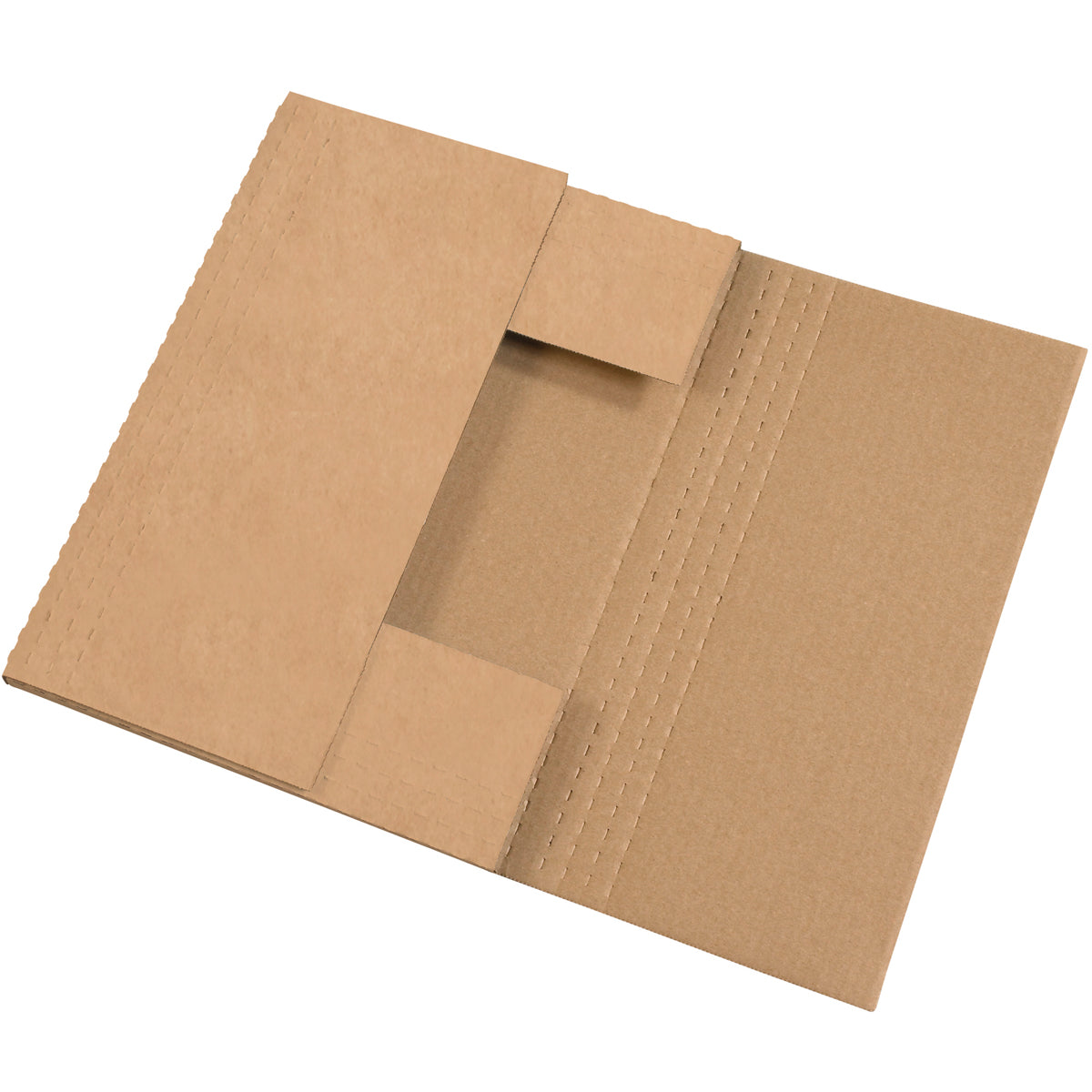 50-Piece Bundle of 15 x 11 1/8 x 2 Kraft Self-Folding Mailing Envelopes