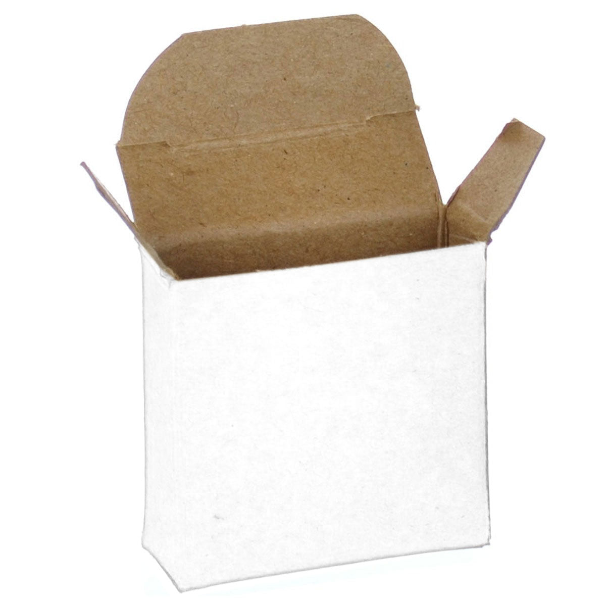 2000/Case 1 5/8 x 9/16 x 1 5/8 White 24pt Single-piece Chipboard Folding Carton