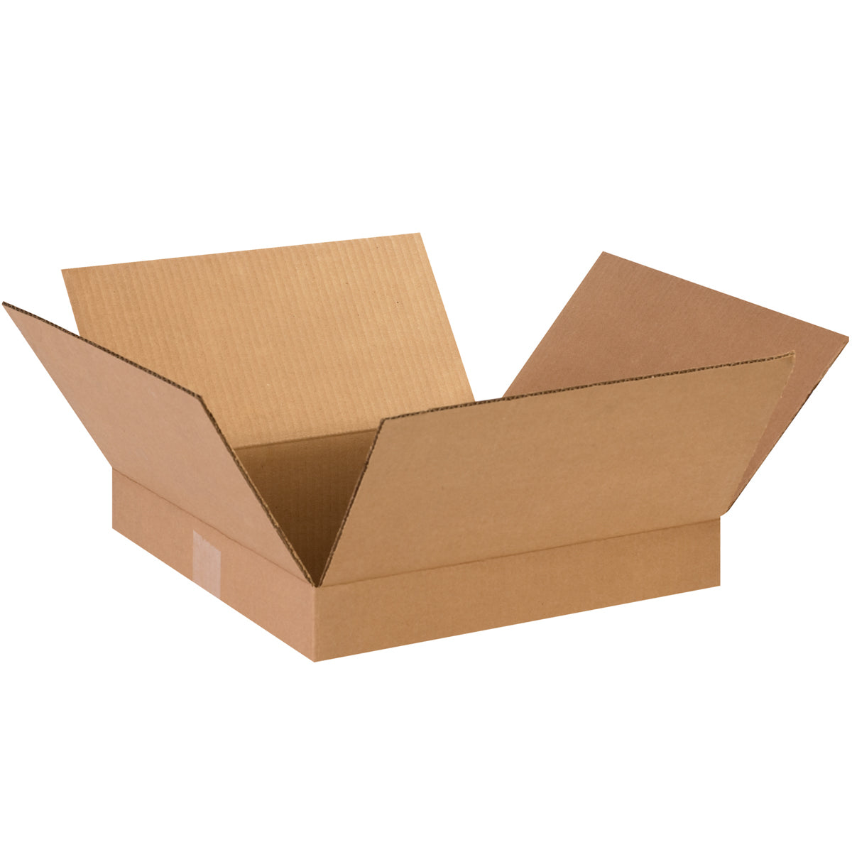 Bundle of 25 Corrugated Shipping Boxes with Dimensions of 14 Inches in Length, 14 Inches in Width, and 2 Inches in Height