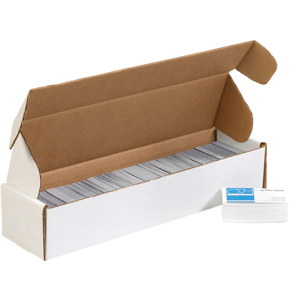 White Deluxe 14 x 3 3/4 x 2 3/4 Literature Mailers, 50 per Bundle