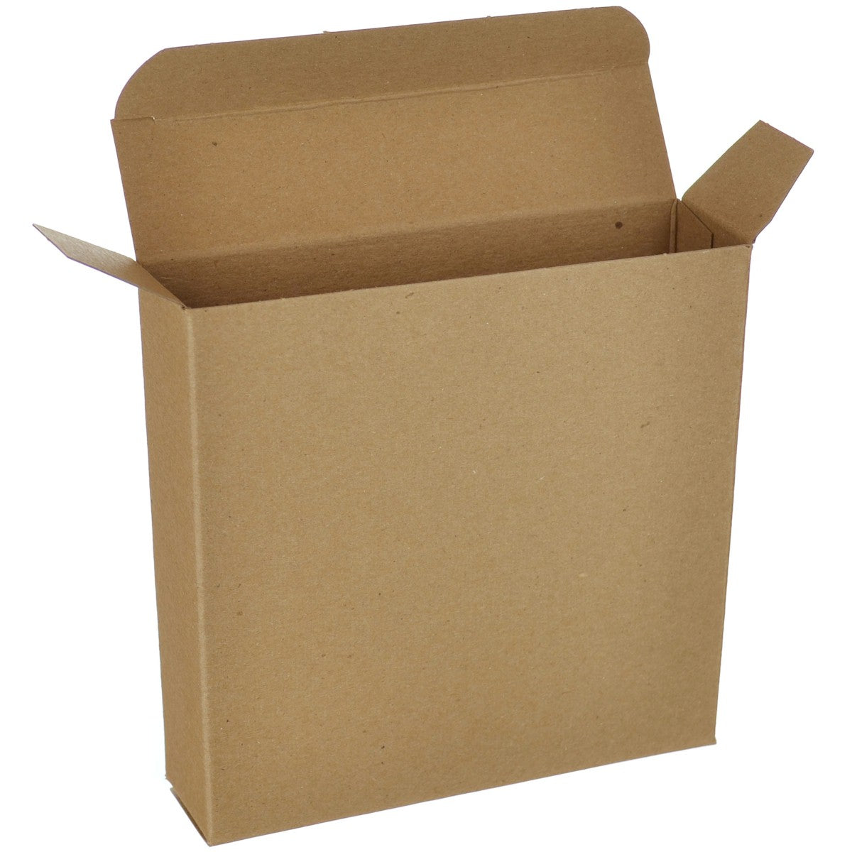 250/Case 4 13/16 x 1 1/4 x 4 13/16 Brown 24pt Single-piece Chipboard Folding Carton